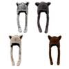 Warm Polyester Hat Adorable Foxes Ears Design Suitable for Cold Weather Comfortable for Halloween Costume Party Cosplay