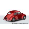 Aoshima Bunka Kyozai 1/32 Scale Rakupla Snap Kit No. 20-RR Volkswagen Beetle Ruby Red Pre-Colored Plastic Model Kit (Automobile)