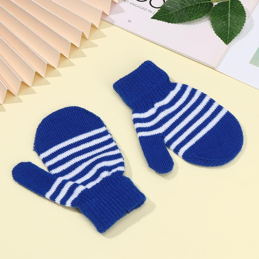Children Soft Thicken Knitted Mittens Full Finger Gloves Children's Gloves Kids Gloves