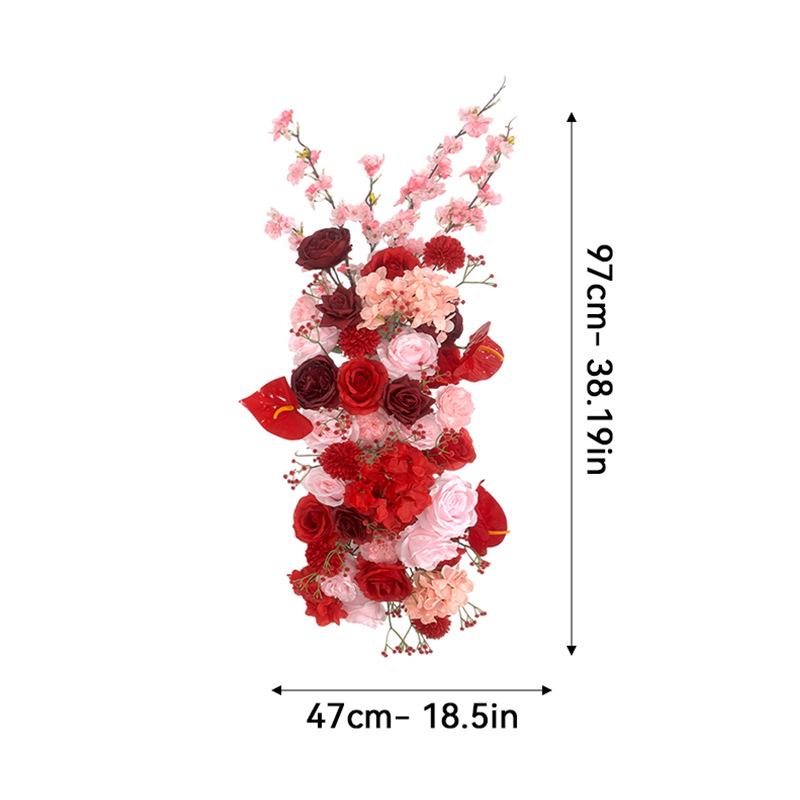 Cross-Border Floral Arch: Long Strip Wedding, Banquet, Birthday Decoration with Artificial Flowers