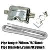 200cm Car Air Diesel Parking Heater Exhaust Pipe Tube Hose 24mm Air Filter Muffler Silencer With Clip For Webasto Eberspacher