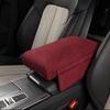 Car Armrest Cushion Suede Armrest Cup Holder Center Console Increased Elbow Support  Armrest Cushion Vehicle Arm Storager Box