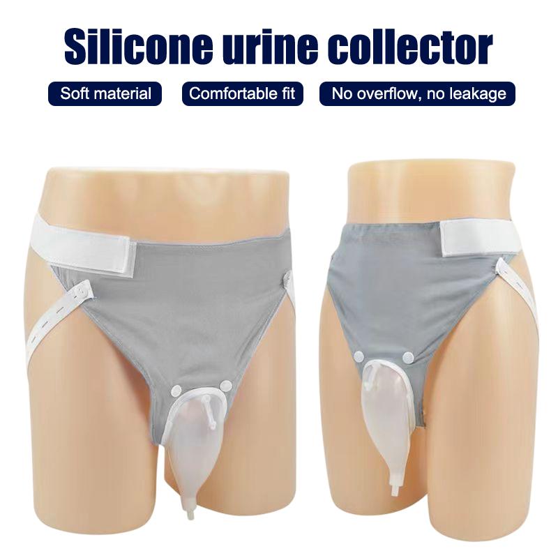 Pungi Reutilizabile Hipoalergenice pentru Colectarea Urinei Bărbați Femei Vârstnice Silicon Urinar cu Pungi Cateter Urinar Masculin Feminin Toaletă