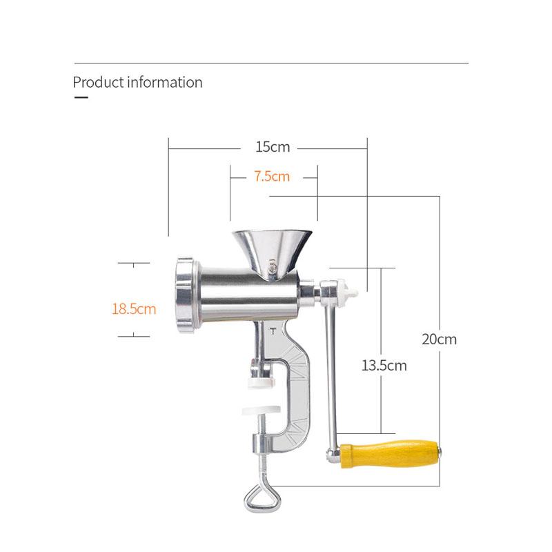 Tocător de carne manual, tăietor de carne - Mașină de tocat carne manuală, aparat de cârnat, tocător de porc montat pe masă, pâlnie de umplere a cârnaților, ustensile de bucătărie acționate manual