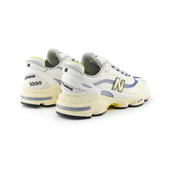 New Balance 1000 Sea Salt Heron Blue Unisex Casual Shoes White M1000CA