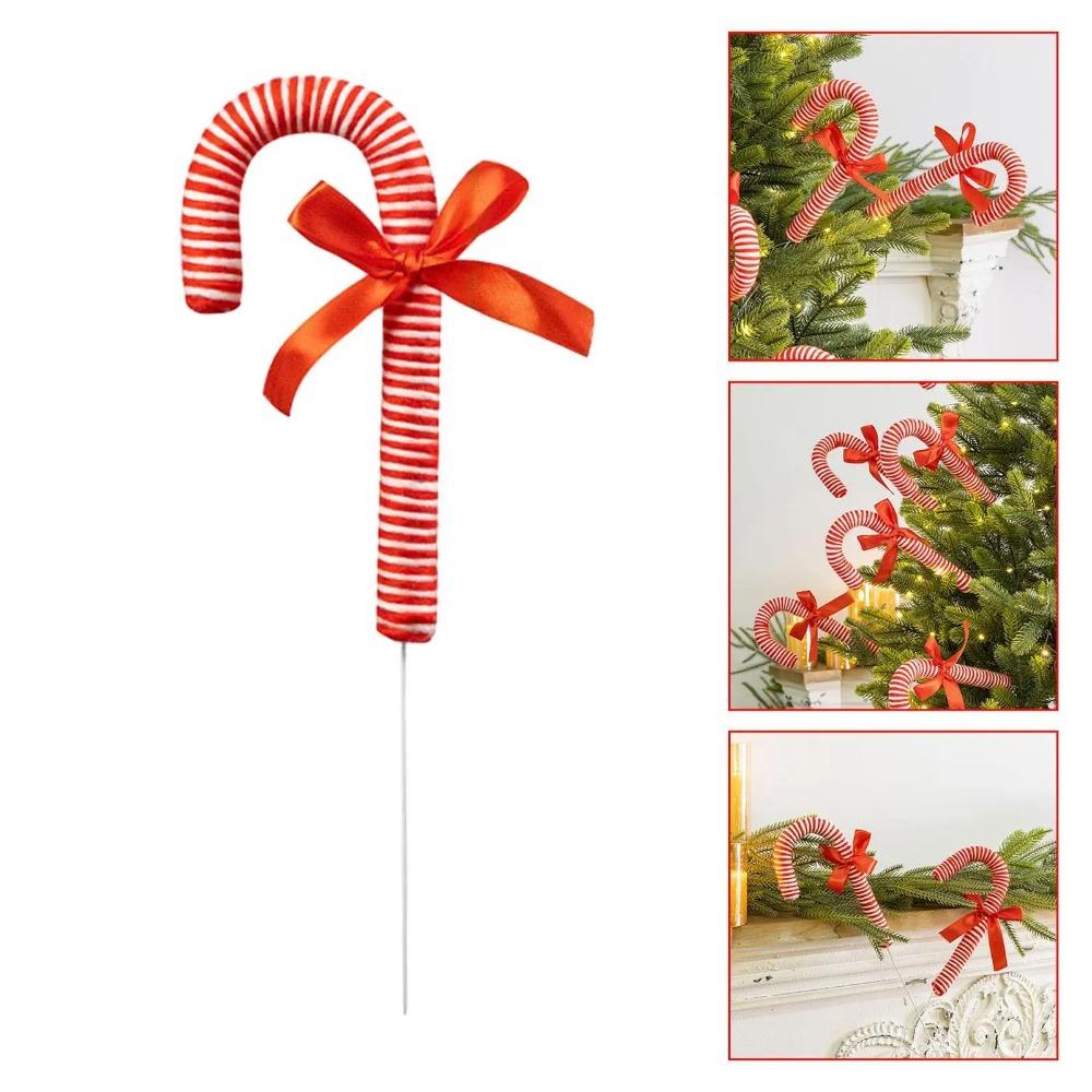 Red and White Christmas Candy Canes Pendant Merry Christmas Decoration