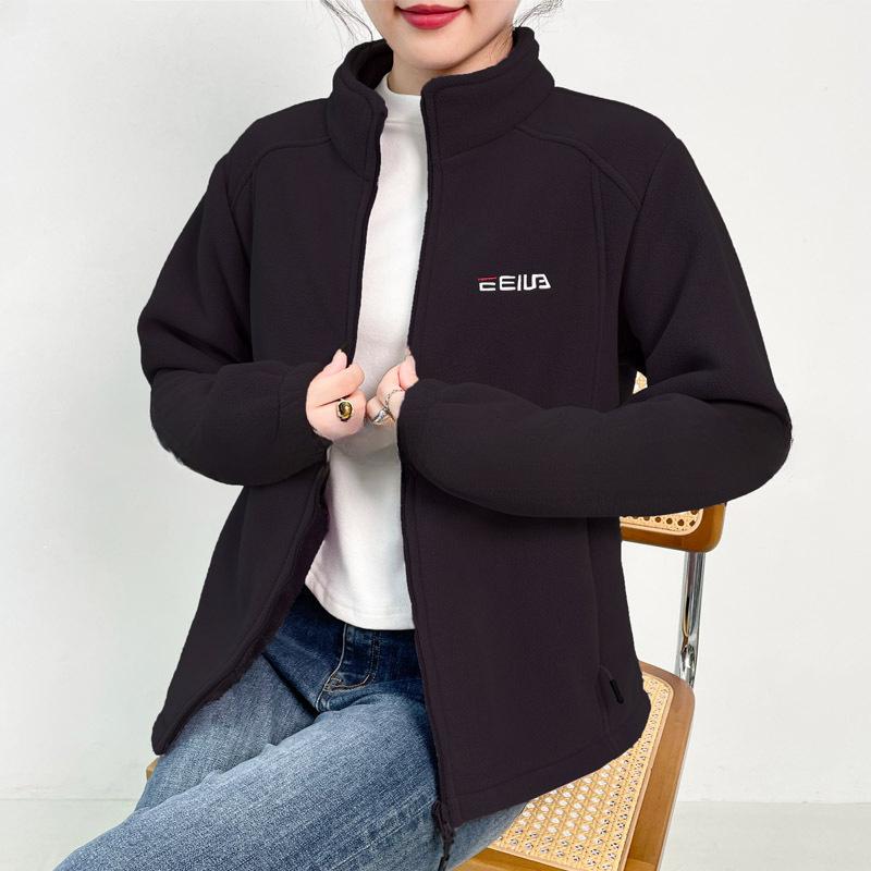 Women's Plus Velvet Thickened Polar Fleece Spring, Autumn and Winter Outdoor Cover Women's Windproof and Warm