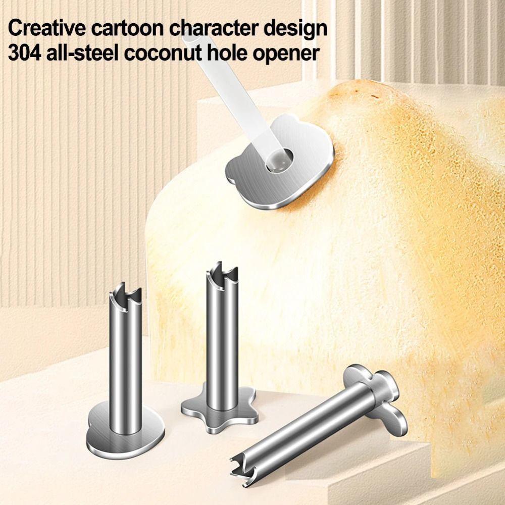 Portable Coconut Hole Puncher Stainless Steel Coconut Shell Remover  Home Use