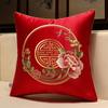 Sofa Throw Pillow Pillowcase Soft Silky Feeling Backrest Cushion Cover Living Room Luxury Decor Chinese Shanshui Embroidery