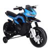 Kids Electric Motorbike 6V Ride On Battery Powered Motorcycle W/ Lights Music Forward Brake for 3-8 Years Old Blue