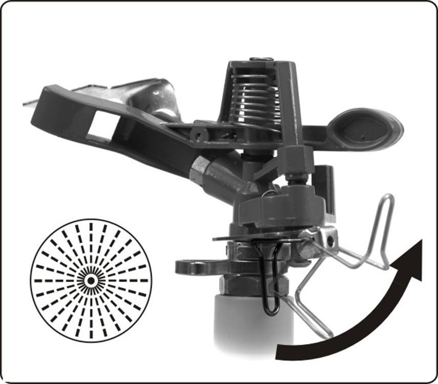 YT-8984 YATO impulse sprinkler on a tripod