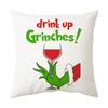 Christmas Happy Throw Pillow Cover, 18 X 18 Inch, Winter Holiday Cushion Cover Sofa Decor