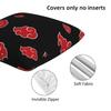 Black And Red Cloud 2 Pcs Square Pillowcase Pillow Cover Cushion Zip Decorative Comfort Throw Pillow For Home Car