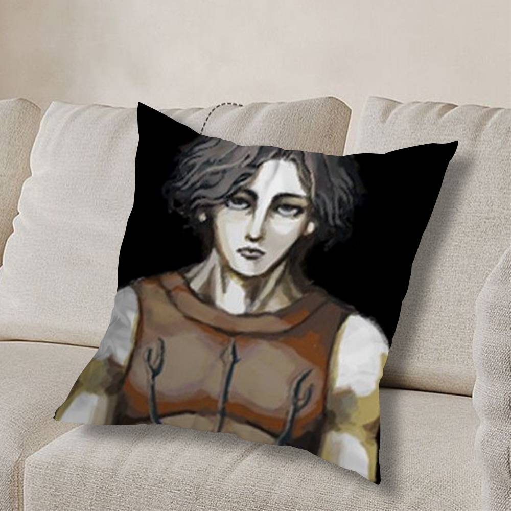 ГОРЯЧИЙ Игровой Наволочка для игры F-Fear and Hunger Пыленепроницаемая Наволочка Невидимая молния Шелковистый короткий плюш Чехол на подушку для дивана 30cmx30cm