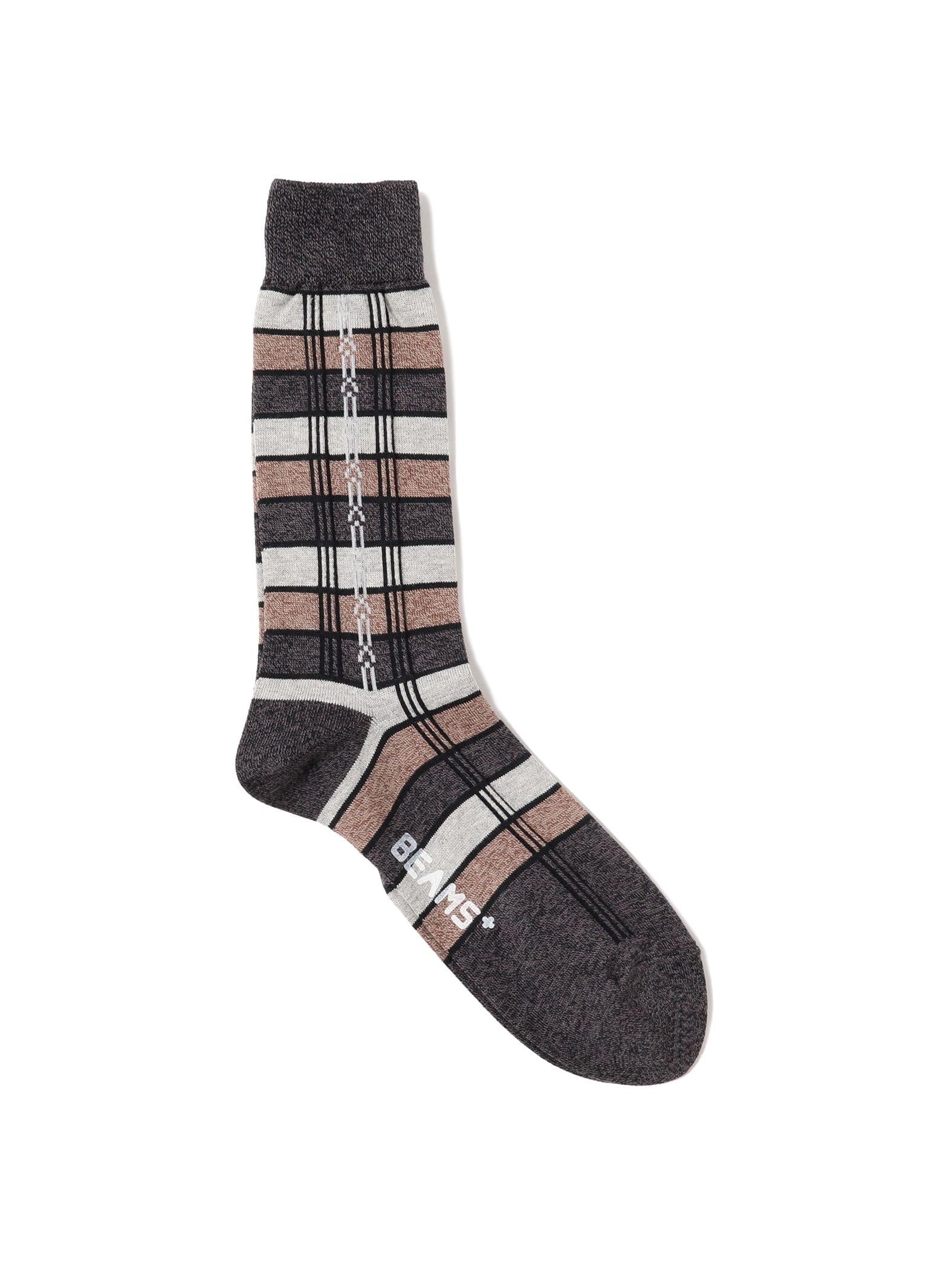 

Beams Plus Носки мужские в жаккардовую полоску 38430041479, УГОЛЬНО-СЕРЫЙ.G, Размер,