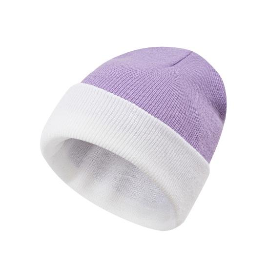 

Вязаная шапка Теплая Эластичная С отворотом Дизайн в стиле колор-блок Зимняя шапка Идеальная посадка Для улицы Путешествий Велоспорта Головной убор для холодной погоды Adult