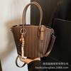 Premium bag women's 2025 new fashion retro versatile shoulder bag commuter messenger bag bucket bag handbag