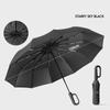 Extra Large 48 Bone Ring Buckle Umbrella Forward Fully Automatic Portable Wind-Resistant Male And Female Folding Rain Vinyl Umbr