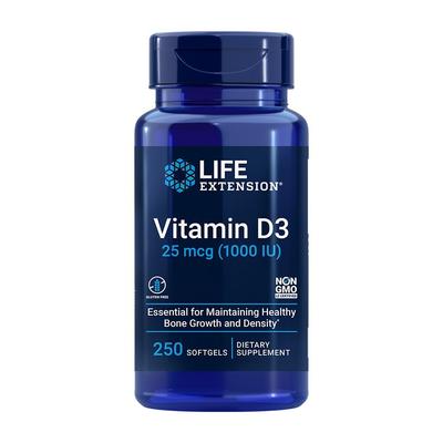 Vitamin D3 25 Mcg, 250 Softgels