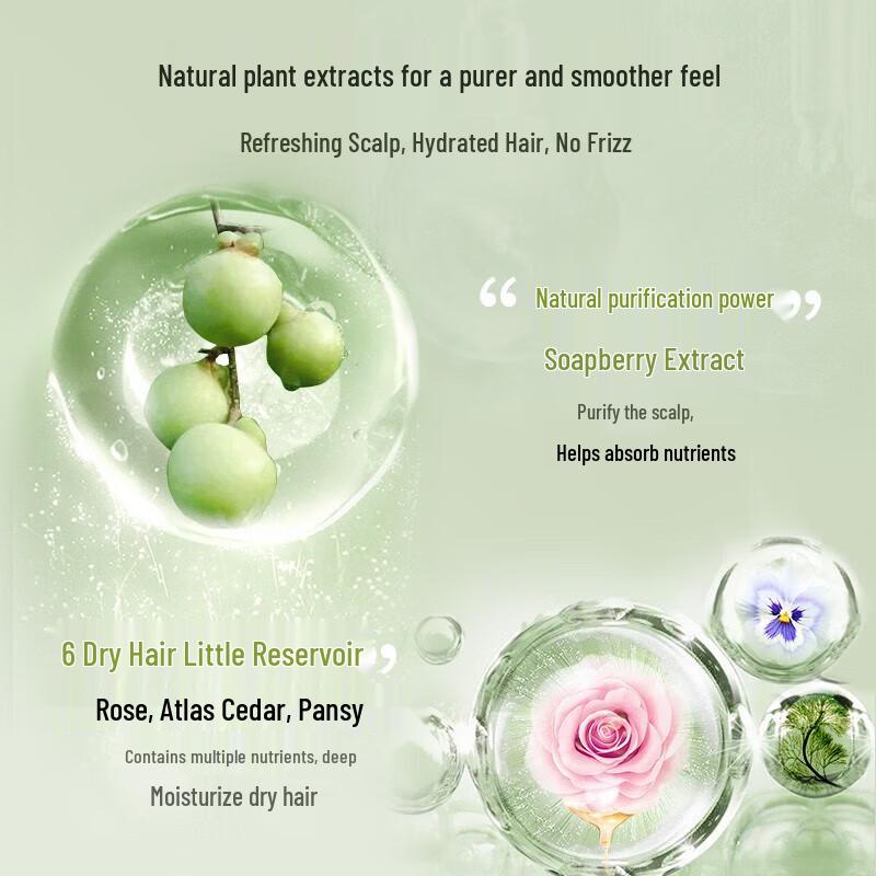 Ziyuan Sapindus Silicone-Free Shine & Softness Shampoo