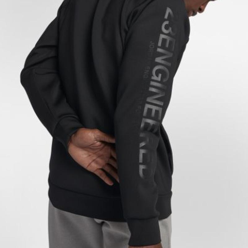 Jordan Sweatshirts Men's Black Crew Neck Moderate Regular 884026-010