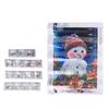 Rhinestone Painting Christmas Snowman Pattern DIY Home Wall Decoration Picture 30x40cm