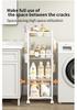 Multi-layer Bathroom Shelf with Wheels - Narrow Gap Storage Trolley