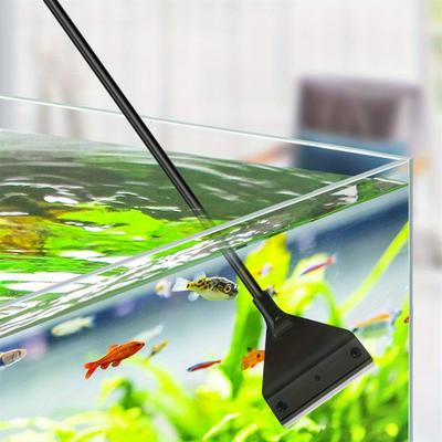 Raspador de Remoção de Aquário Raspador de Remoção de Algas de Areia Plana para Aquário de Peixes Uso Duplo Raspador de Remoção de Algas de Vidro Ferramenta de Limpeza de Aquário Doméstico