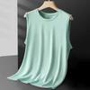Men's Ice Silk Mesh Vest Lightweight Sports Summer Wear Sleeveless T-shirt Tank Top Casual Outerwear