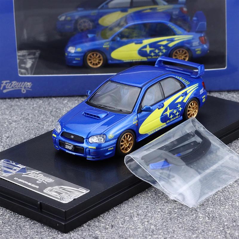 In Stock Furuya 1:64 Subaru Impreza Wrx Sti 8th Generation Rally Painted Series Alloy Miniature Car Models Custom Toys Gifts