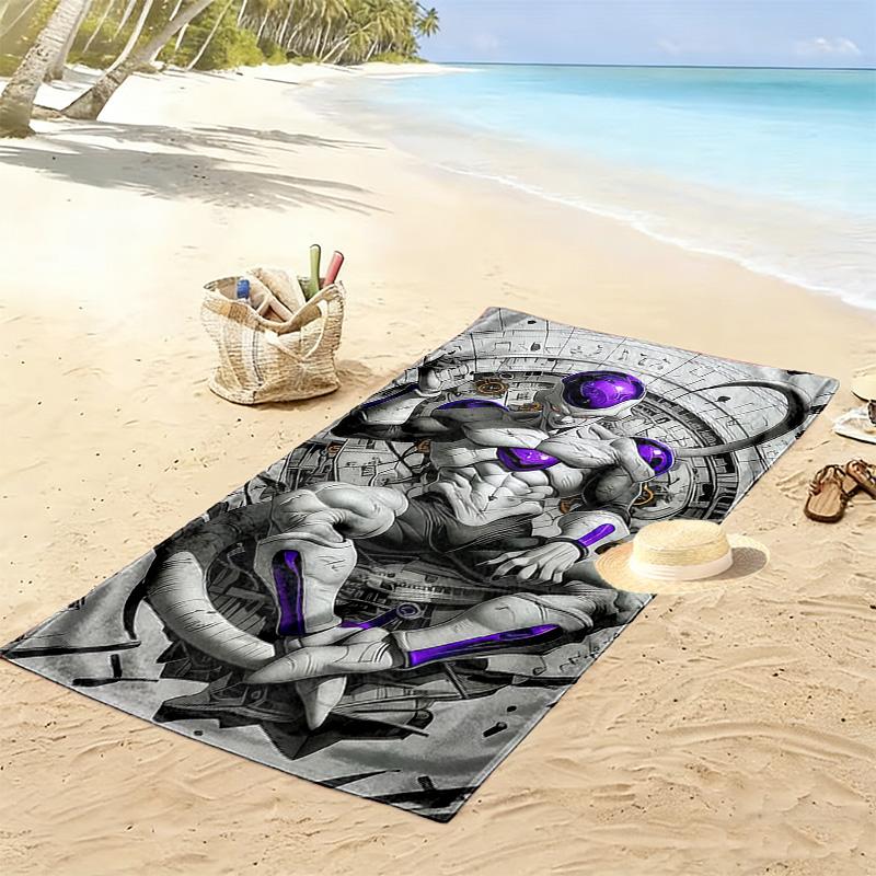 DRAGON BALL Print Beach Towel, Large Soft Quick Dry Towel for Beach Camping Swimming