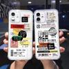 English label applicable iphone17promax mobile phone case transparent apple 15 anti-drop 14pro Europe and America 13/16
