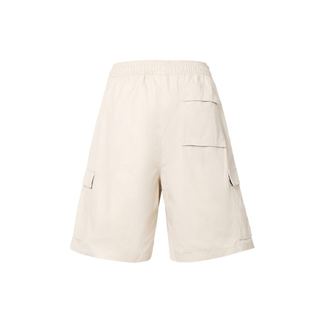 Nike High-Waist Drawstring Shorts With Pockets And Logo Men Bottoms White FB1247-104