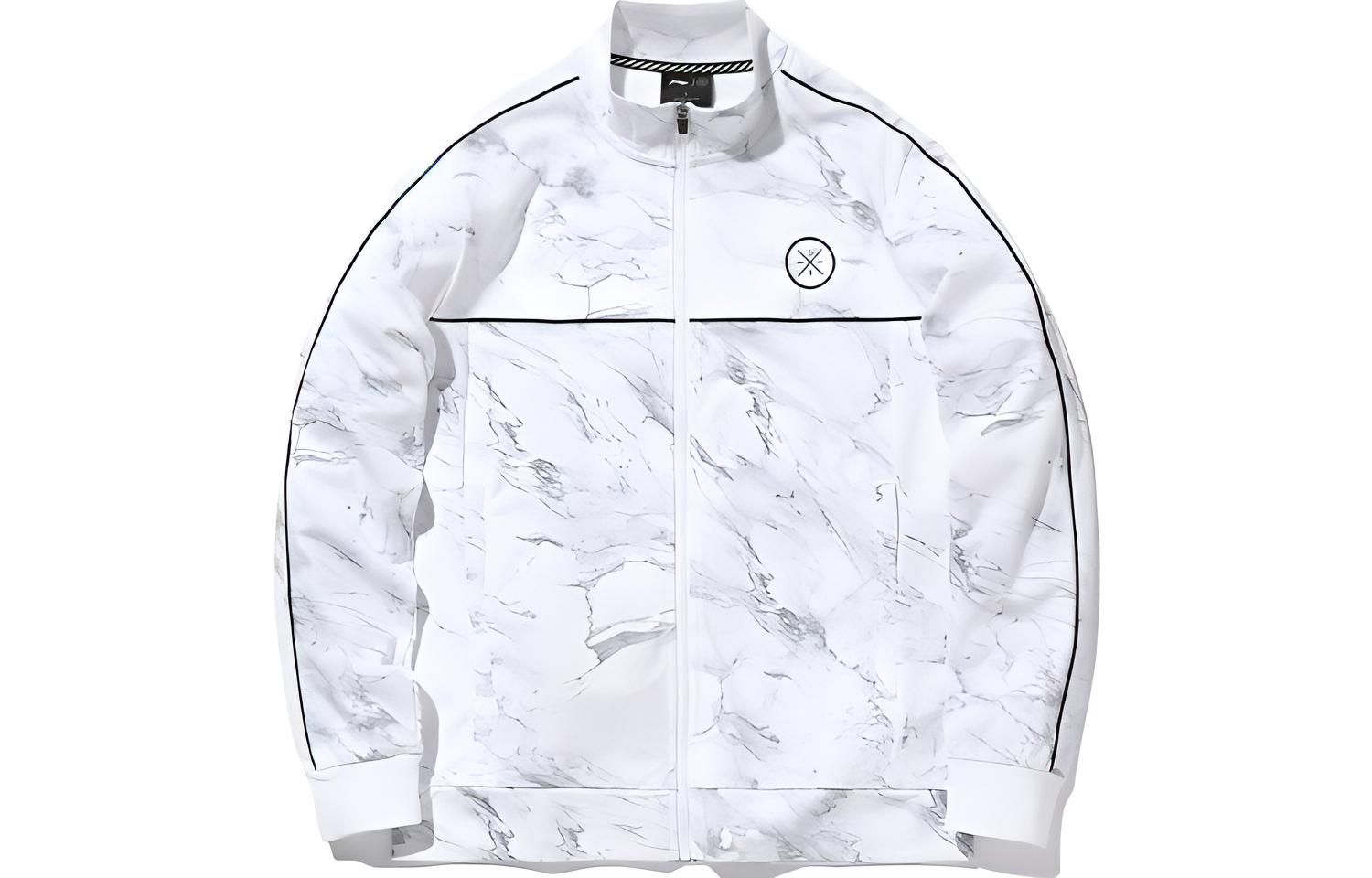 Li Ning Sweatshirt Men s White Print AWDQ551-2 L