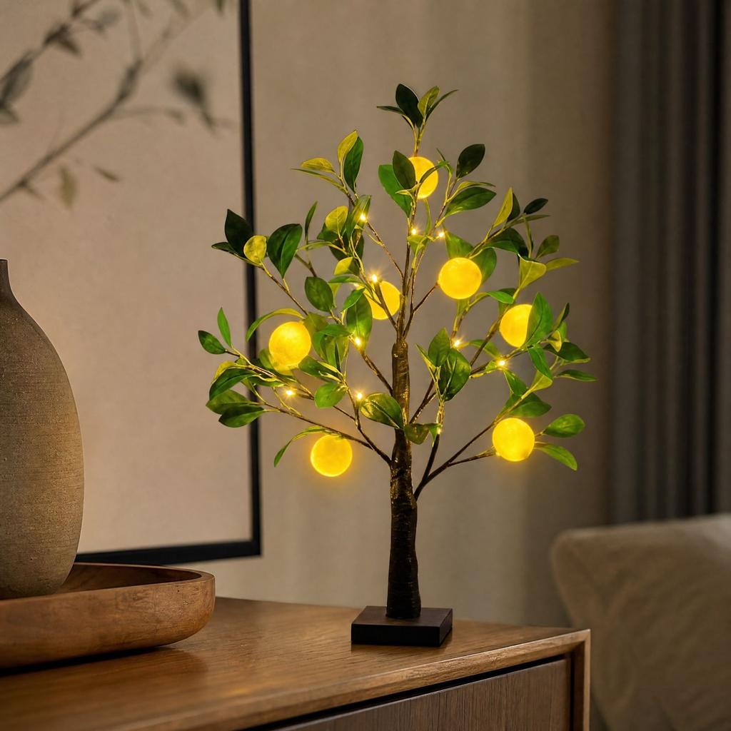 Artificial Lemon Tree Plant Decoration for Home Tabletop