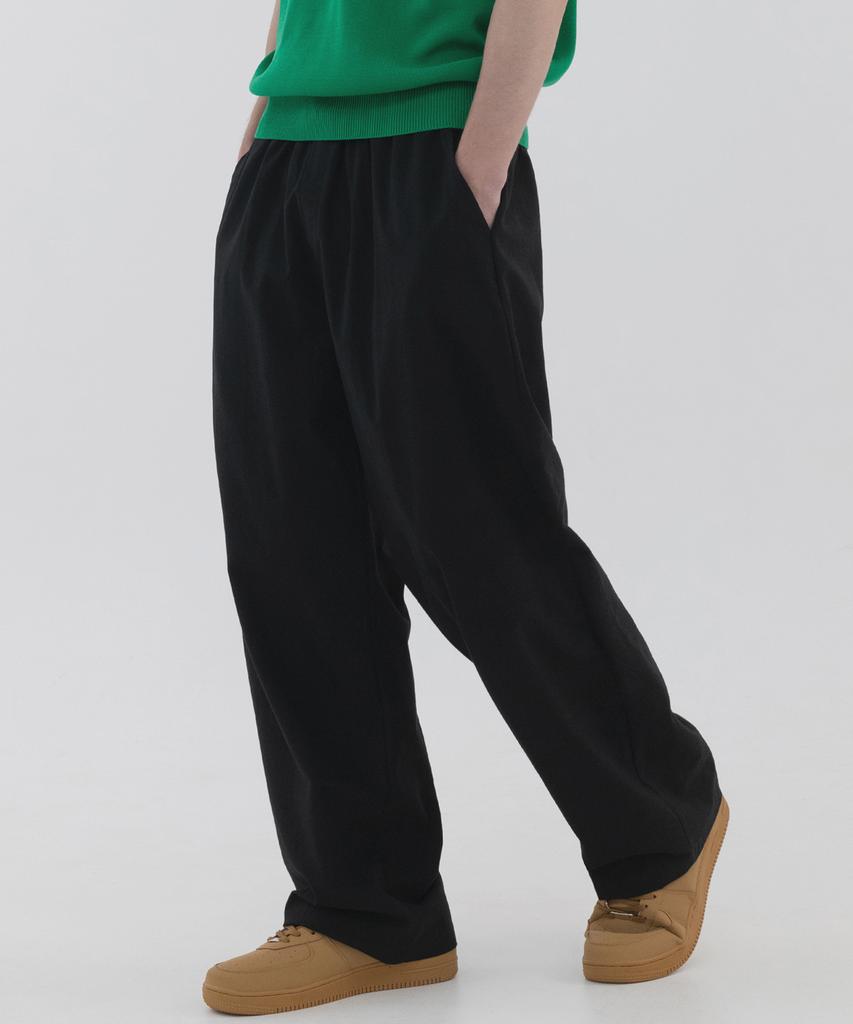 PIANER [2 Pack] Linen-Like Semi-Wide Pants (3 Colors) (Type A)
