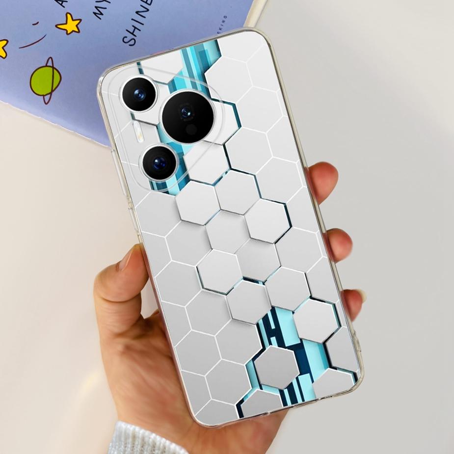 Für Huawei Pura 70 Hülle Niedliche Cartoon Bemalte Abdeckung Klare Silikon Handyhülle Für Huawei Pura 70 Pro Plus Pura70 Pro + Weiche Hülle