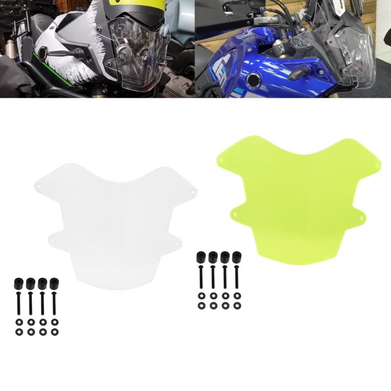 Cover For Tenere 700 (2019 -) Clear Headlight Protector Head Lights Acrylic Guard Cover Motorcycle Accessories