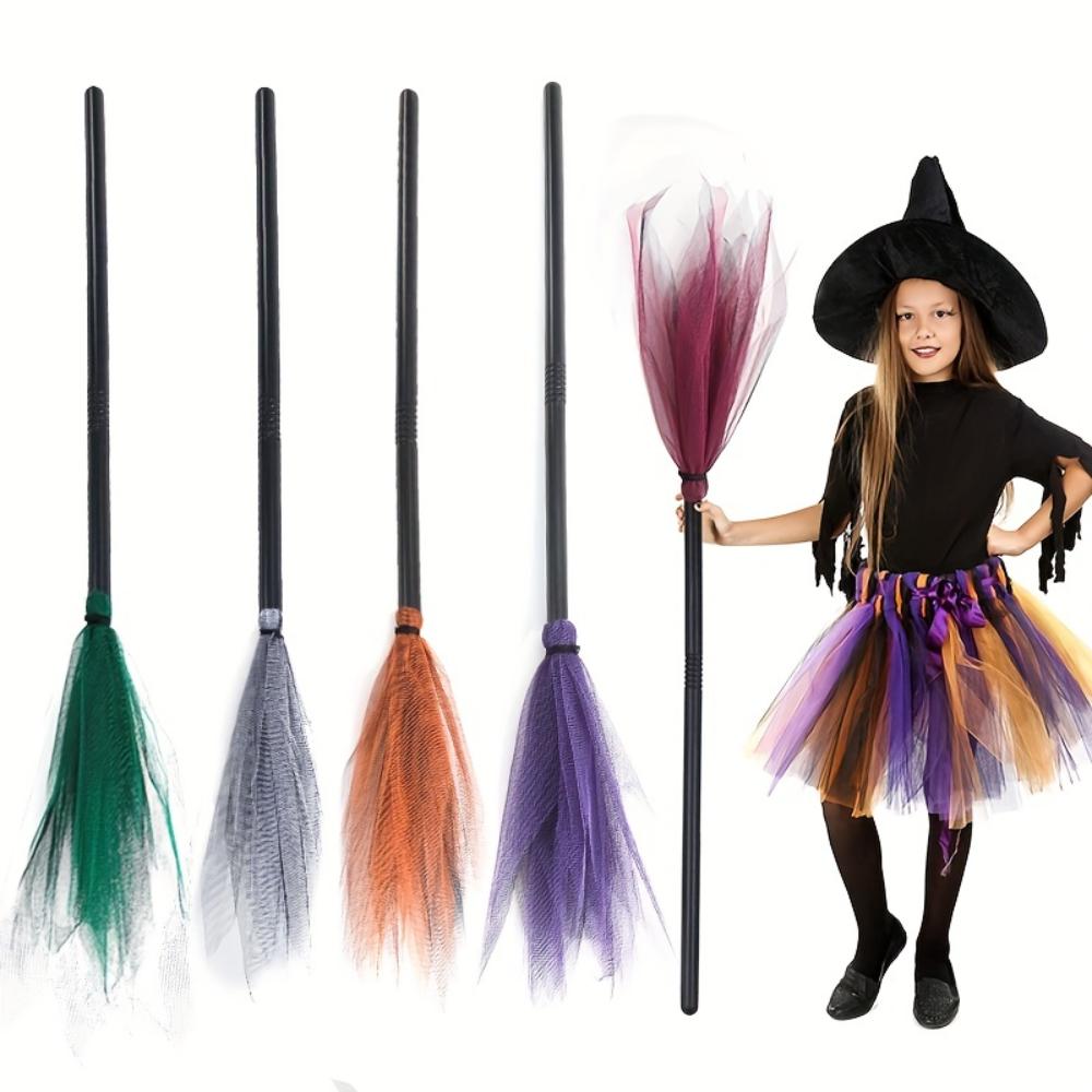 1 Stück Halloween-Hexenmopp-Besen Cosplay-Requisite, abnehmbares lustiges Geisterfest-Ornament, Party-Dekorationsmaterial und kreatives Feiertagskostüm-Geschenk