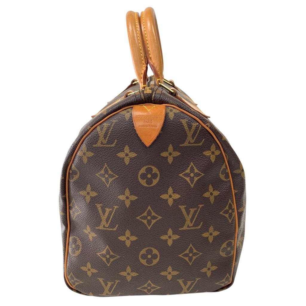 Used Louis Vuitton Monogram Speedy 30 M41526 Boston Bag Authentic 1223