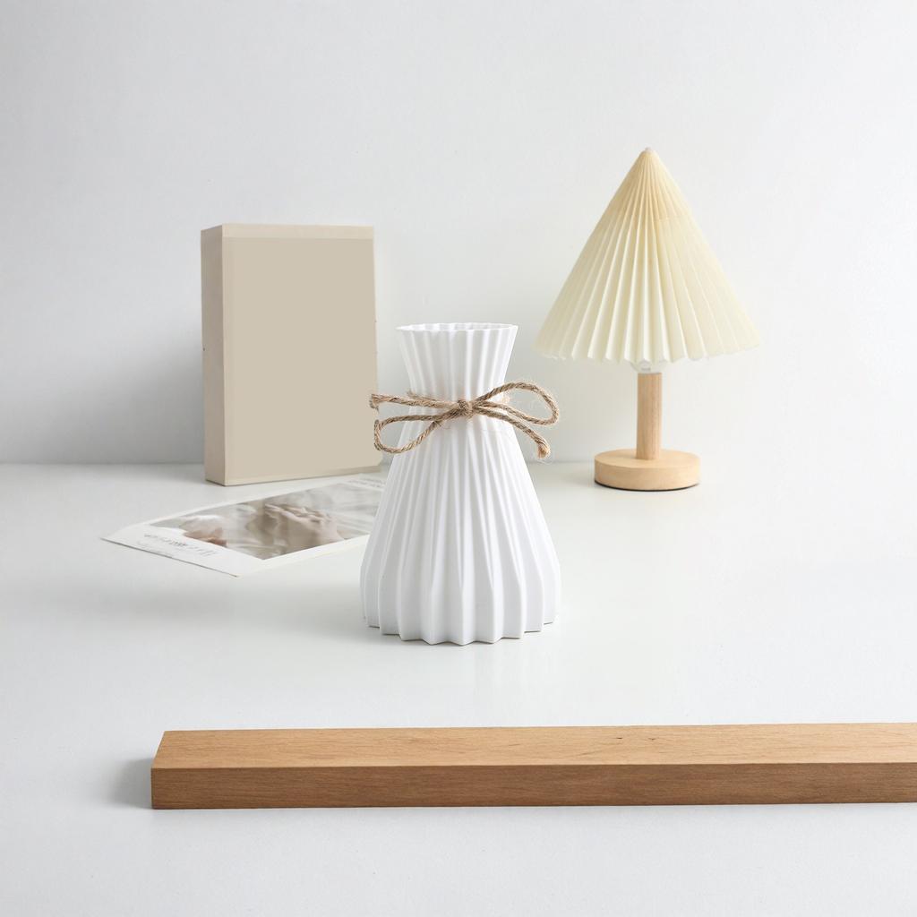 Plastikowy Dekoracyjny Wazon Odporny na Stłuczenia Lina Konopna Składany Wazon do Salonu