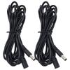 2 Pcs 9.8FT Solar Extension Cable Female To Male 5.5x2.1mm DC Power Extension Cable DC12V 24V 2A Current Max Extension Wire
