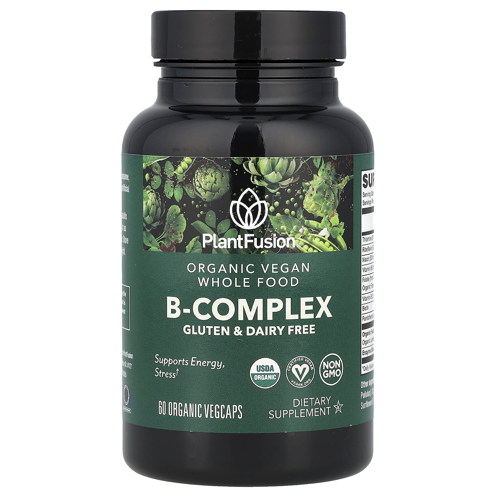 

Organic Vegan B-Complex, Organic Veggie Capsules 60