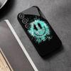 Emoji Light Blue Smile Face PhoneCase Glass PhoneCase for Samsung Galaxy S26 S25 S24 S23 S22 S21 FE Ultra Plus Dropresistant