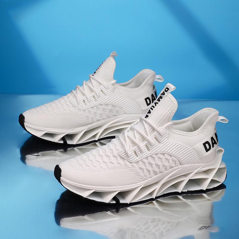 

Damyuan Men s Blade Sneakers Lightweight Sports Breathable Shoes for Running Walking Training Tennis Mesh Outdoor Sneakers 45 белый