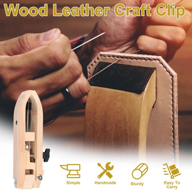 Leather Stitching Ponies Adjustable Leather Sewing Ponies Horse Clamp Leather Ponies with Sanding Strips