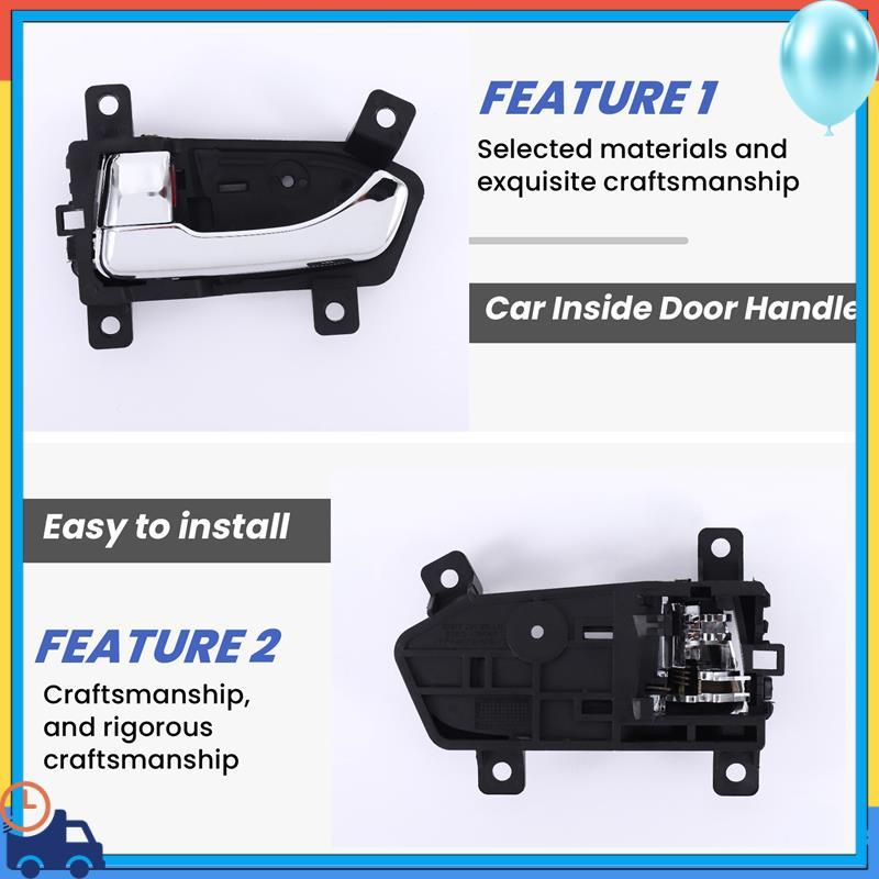 A90Q-2Pcs Car Left/Right Ide Door Handle For KIA Sportage 2010 2011 2012 2013 2014 82610-3W000 82620-3W000