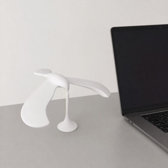 3D Printed Balance Bird Figurine, Stress Relief Gravities Seagull Desk Toy, Minimalist Tabletop Bird Decoration for Home Office Living Room