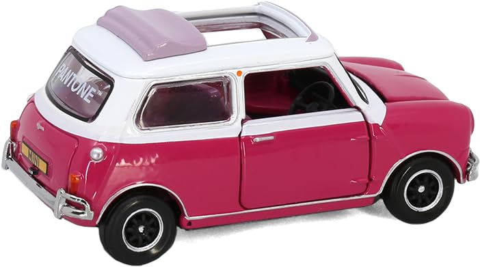 Tiny City Morris Mini Cooper Mk 1 Pantone Color 1/50 (Fuchsia Rose)