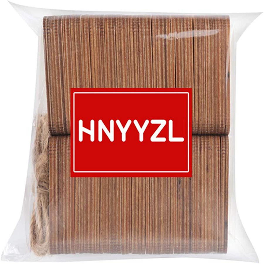 100 nedokončených obdélníkových dřevěných plátků pro DIY kreslené vánoční ozdoby